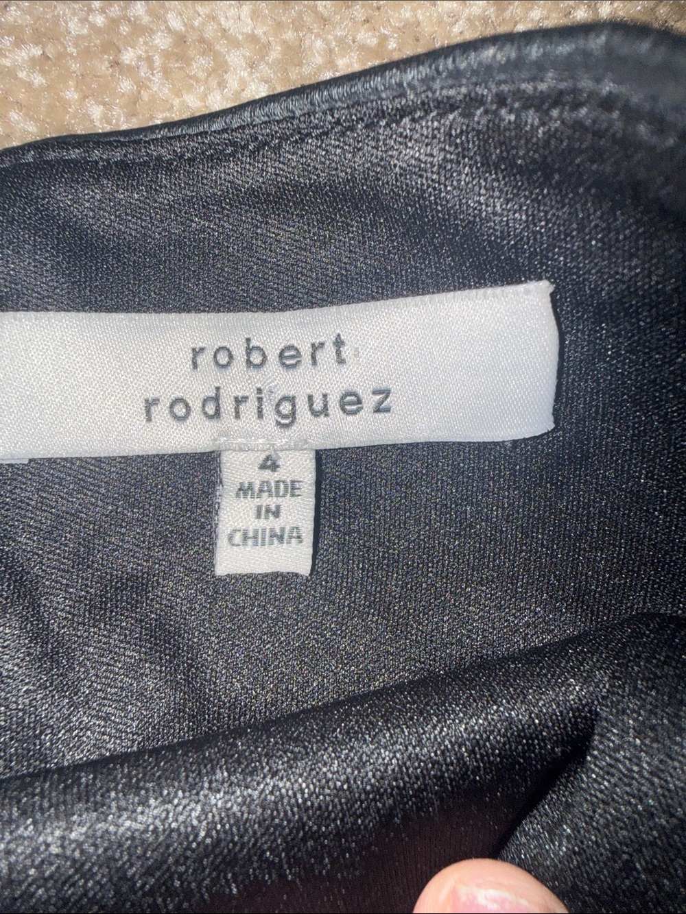 ROBERT RODRIGUEZ BLACK LEATHER PENCIL SKIRT - SIZE 4. B14 - Picture 2 of 4